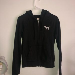 VS PINK hoodie w/ zipper